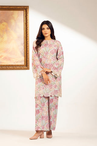 2 Piece Slub Khaddar Embroidered Suit (UC0075)
