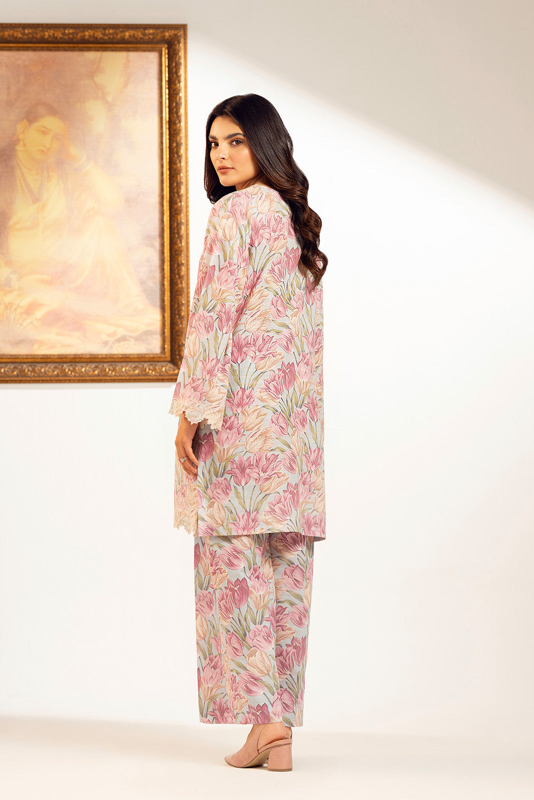 2 Piece Slub Khaddar Embroidered Suit (UC0075)