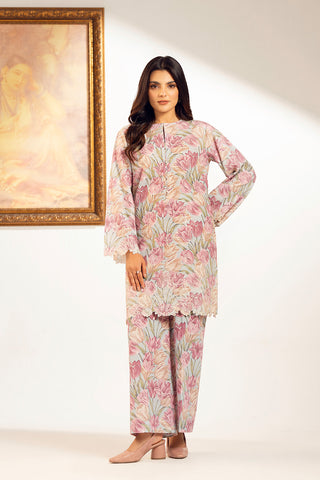 2 Piece Slub Khaddar Embroidered Suit (UC0075)