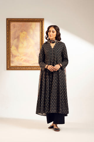 3 Piece Slub Khaddar Printed Suit (UC0076)