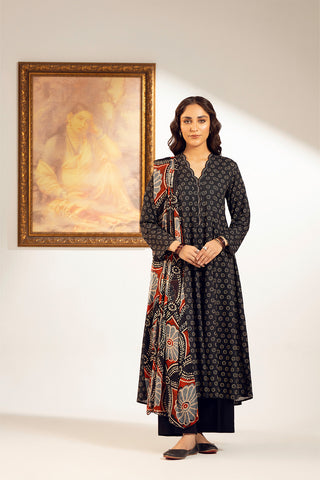 3 Piece Slub Khaddar Printed Suit (UC0076)