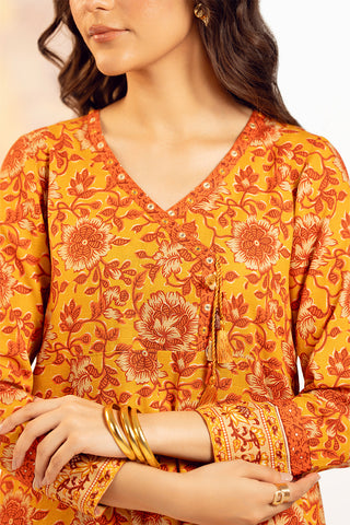 3 Piece Slub Khaddar Printed Suit (UC0077)