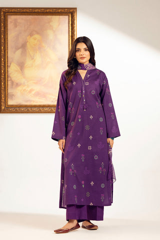 3 Piece Printed Slub Khaddar Printed (UC0079)