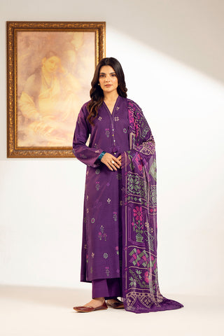 3 Piece Printed Slub Khaddar Printed (UC0079)
