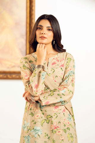 3 Piece Unstitched Slub Khaddar Printed Suit (UC0080)