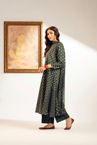 3 Piece Unstitched Printed Cambric Printed Suit (UC0081)