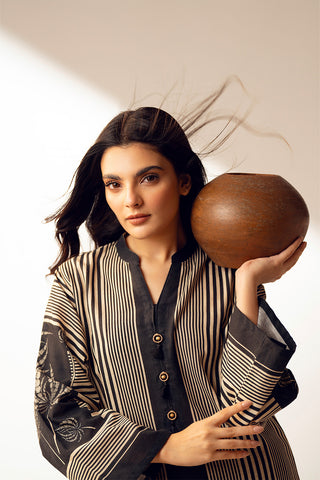 2 Piece Unstitched Printed Slub Khaddar Printed Suit (UC0082)