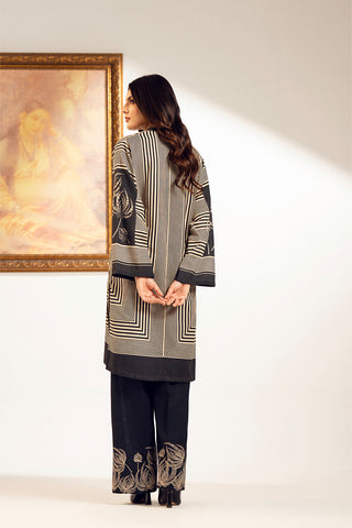 2 Piece Unstitched Printed Slub Khaddar Printed Suit (UC0082)