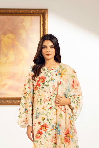 3 Piece Unstitched Printed Slub Khaddar Printed (UC0083)