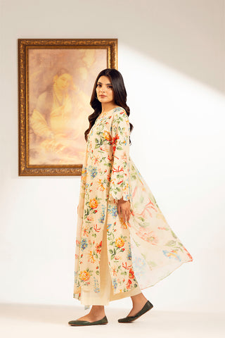 3 Piece Unstitched Printed Slub Khaddar Printed (UC0083)