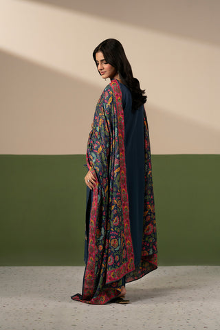 3 Piece Cotton Karandi Embroidered Unstitched Suit (UC0147)