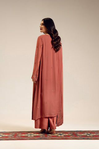 3 Piece Unstitched Chiffon Embroidered (UF0023)