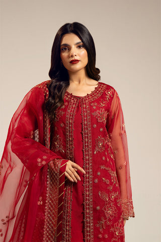 3 Piece Organza Embroidered (UF0024)