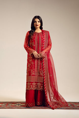 3 Piece Organza Embroidered (UF0024)