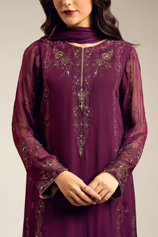 3 Piece Chiffon Embroidered (UF0025)