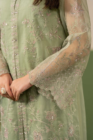 3 Piece Organza Embroidered Unstitched Suit (UF0047)
