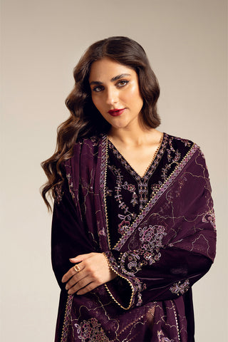 3 Piece Velvet Embroidered (UF0027)