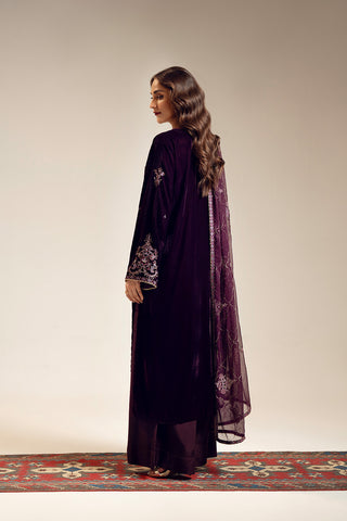 3 Piece Velvet Embroidered (UF0027)