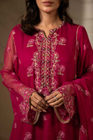 3 Piece Chiffon Embroidered Suit (UF0016)