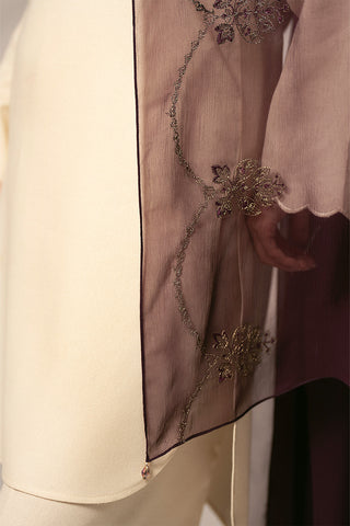 1 Piece Chiffon Embroidered Dupattas/Stoles (FD0074)