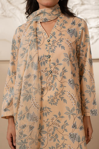 3 Piece Unstitched  Lawn Printed Suit (UC0043)