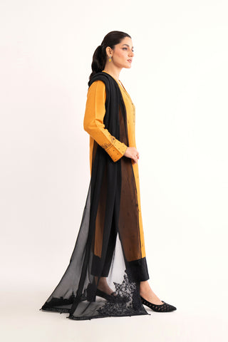 1 Piece Chiffon Embroidered Dupatta (AA5456)