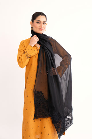 1 Piece Chiffon Embroidered Dupatta (AA5456)