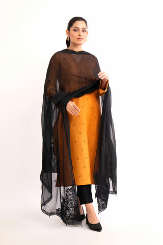 1 Piece Chiffon Embroidered Dupatta (AA5456)