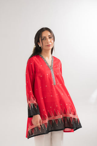 1 Piece Lawn Embroidered Shirt (CF0163)