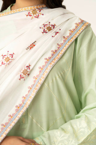 1 Piece Lawn Embroidered Shawl (CH0004)