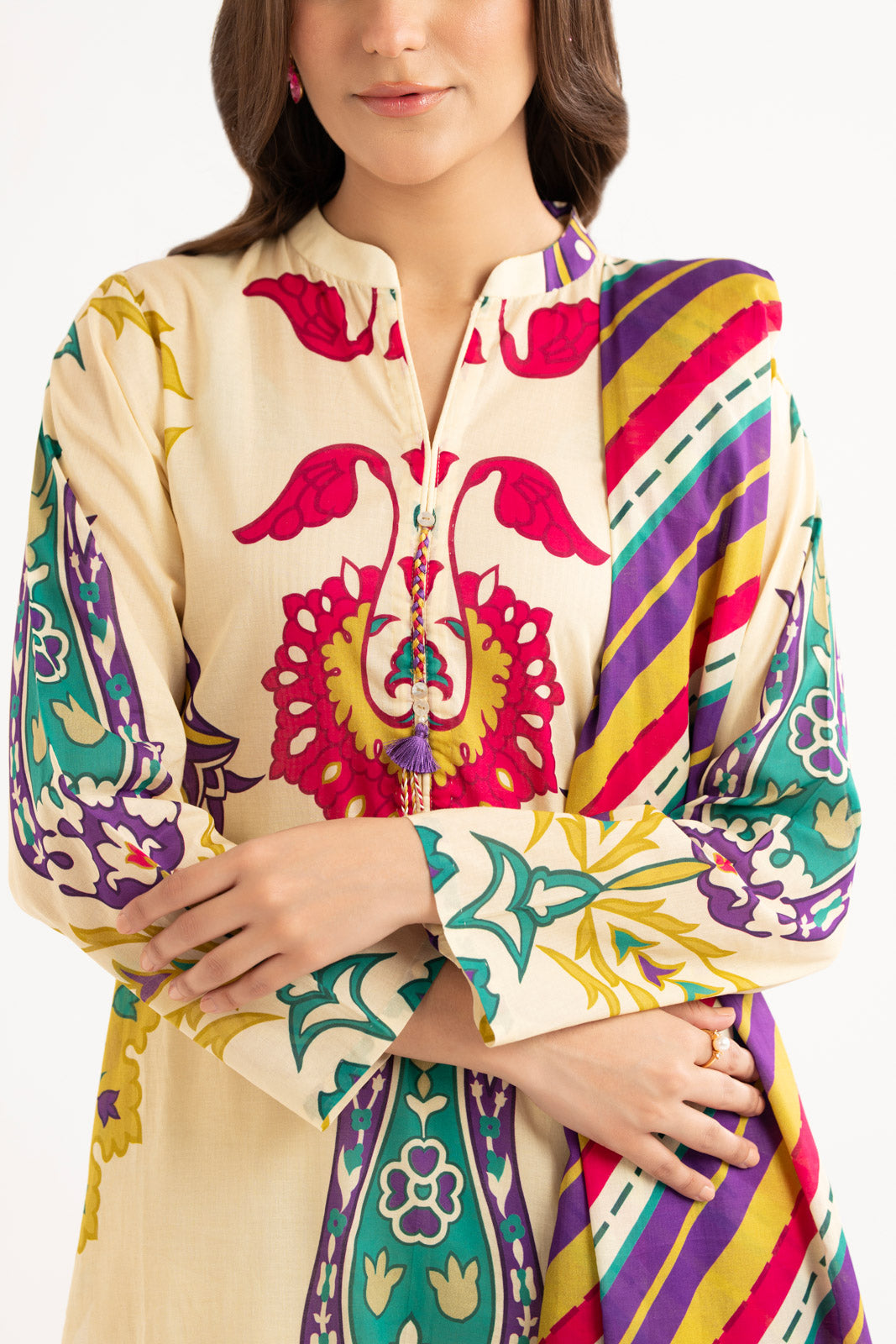 3 Piece Lawn Printed Suit (CP0168)