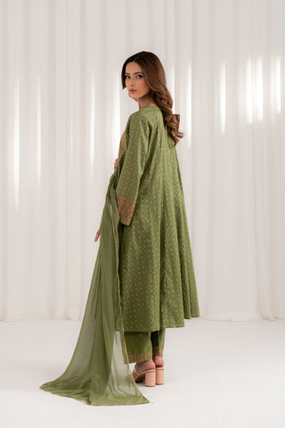 3 Piece Printed Lawn Embroidered Suit (CS0098)
