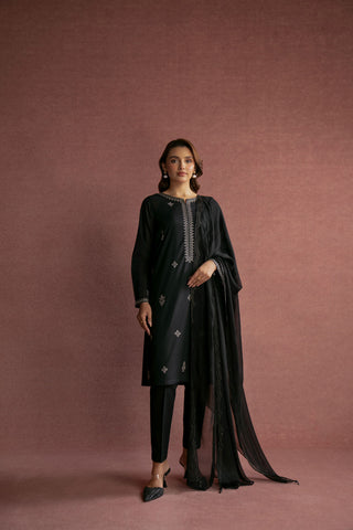 1 Piece Chiffon Embroidered Dupatta (FD0001)