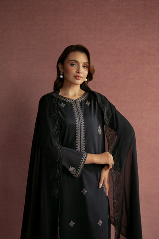 1 Piece Chiffon Embroidered Dupatta (FD0001)