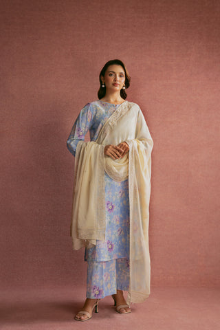 1 Piece Chiffon Embroidered Dupatta (FD0009)