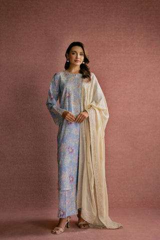 1 Piece Chiffon Embroidered Dupatta (FD0009)