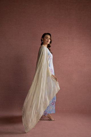 1 Piece Chiffon Embroidered Dupatta (FD0009)