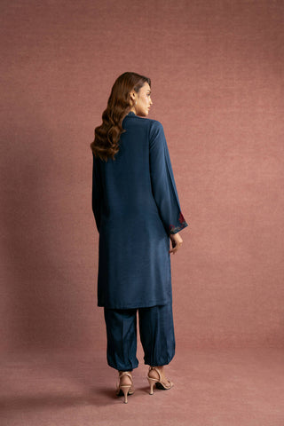 2 Piece  Silk Embroidered Suit (FS0007)