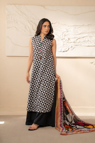 3 Piece Unstitched Lawn Printed Suit (UC0056)